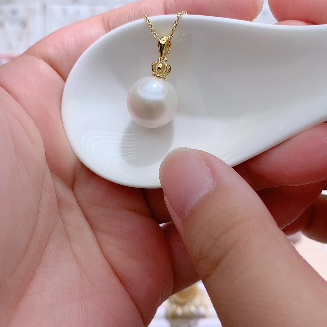 吊坠(赠链)银S925镶嵌淡水珍珠CC13.3mm