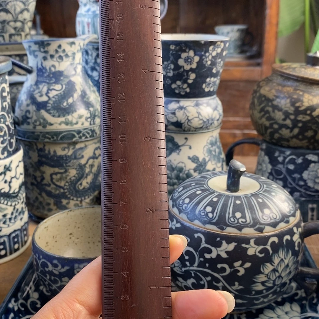 狗***儿手工手绘青花高温陶瓷