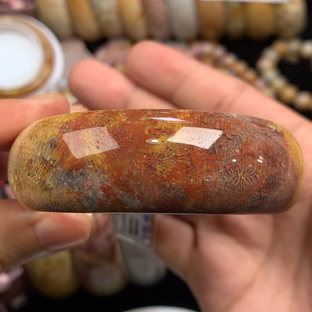 【闪购商品】硅化珊瑚（珊瑚玉）手镯未镶嵌57