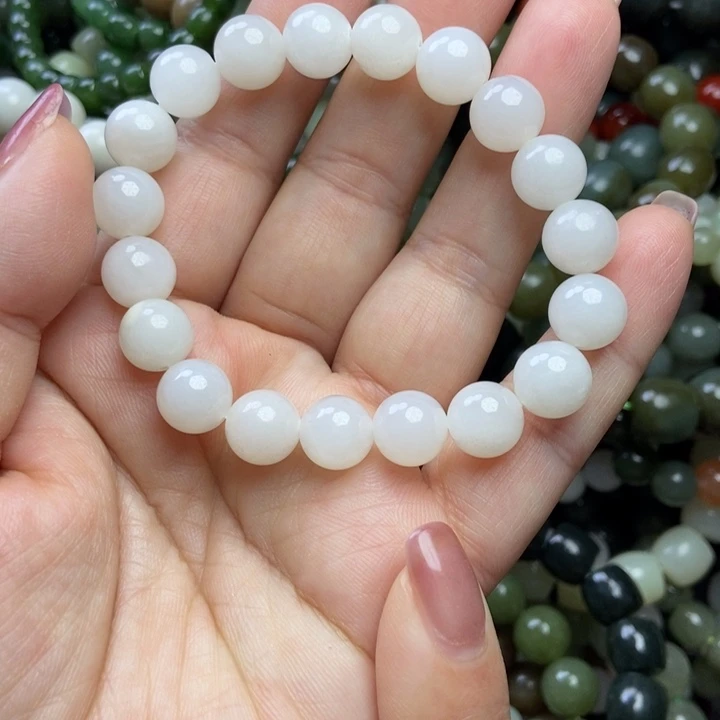 和田玉未镶嵌手链卡10