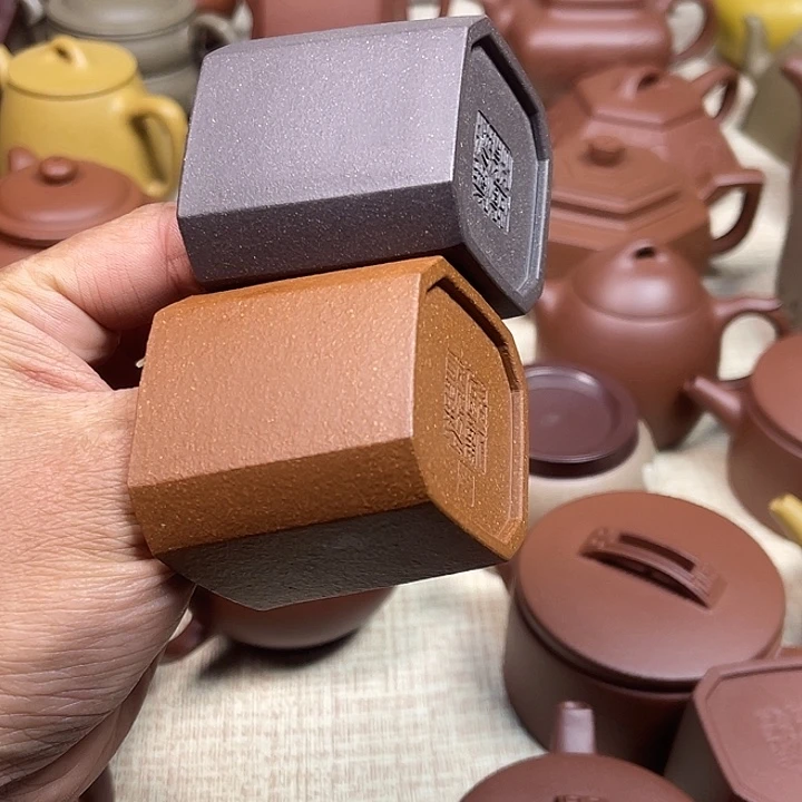 紫砂茶杯喝**景微瑕八方主人杯一对容量100cc