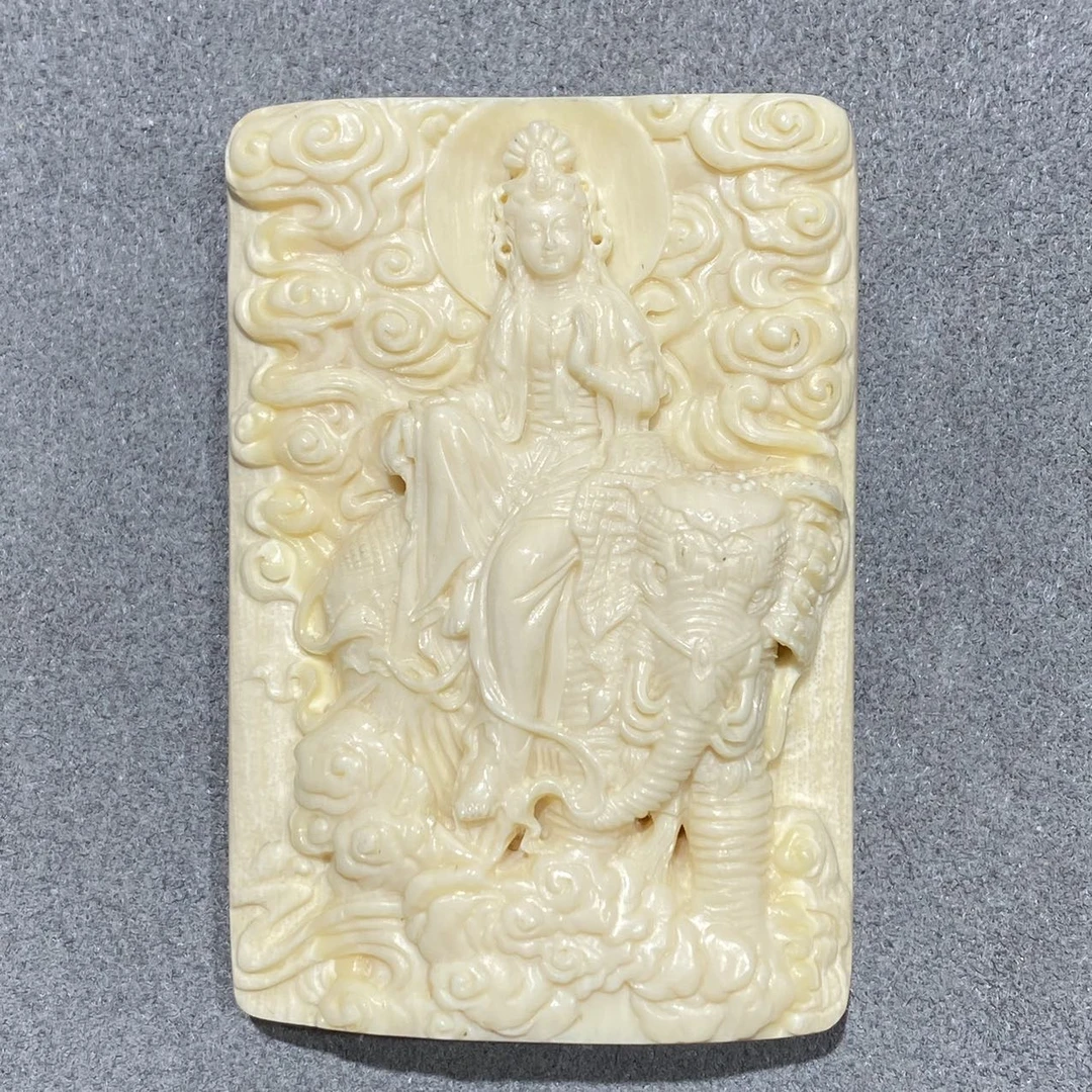 【佳哥严选】 J14853-猛犸普贤菩萨吊坠多样性发一件-51*34mm左右