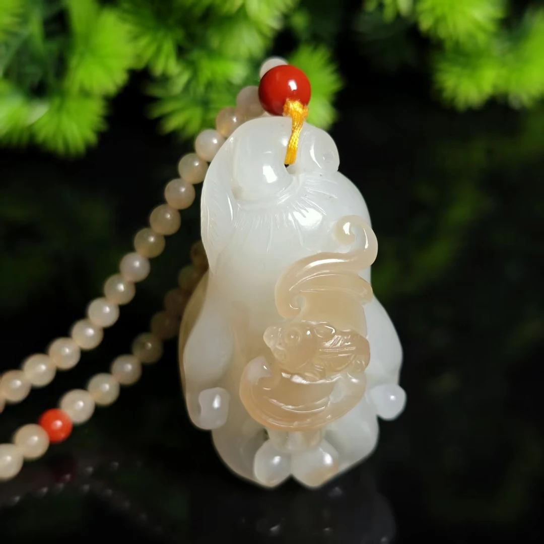 lot6159 佛手 和田玉糖白玉 45*26.8*25mm 47.3g