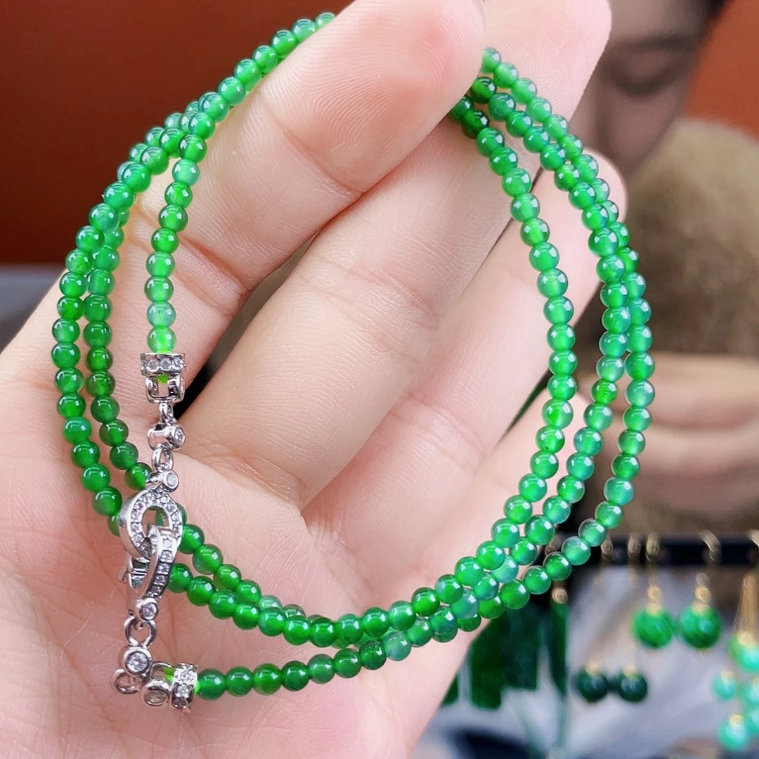 翡翠未镶嵌耳饰饰品