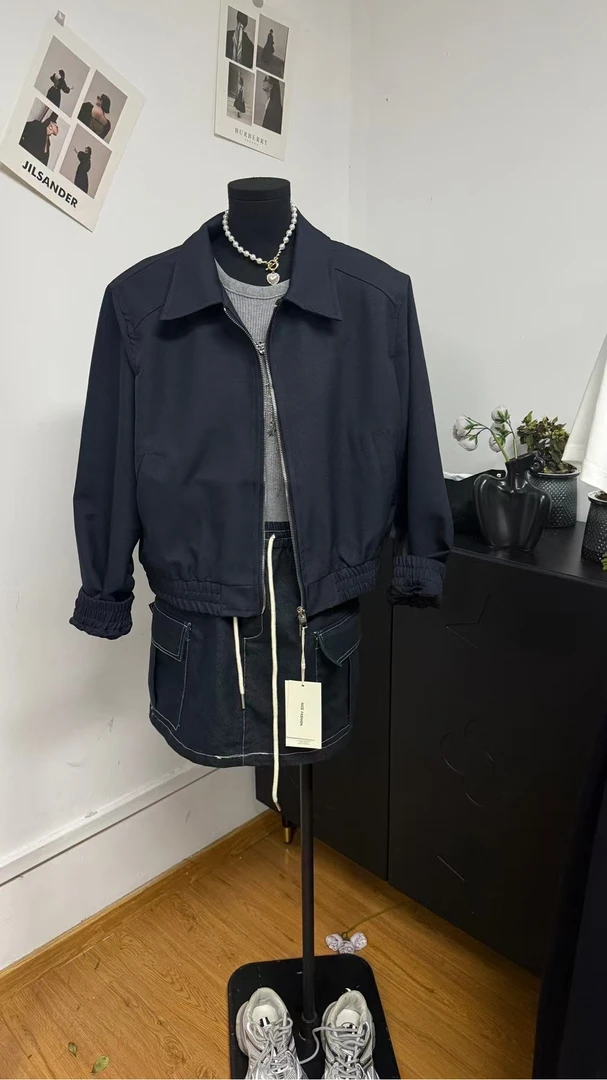 D•妹妹高腰休闲外套