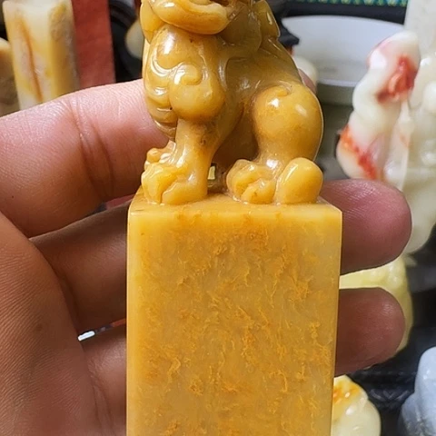 寿山石花*蓝寿山老岭石