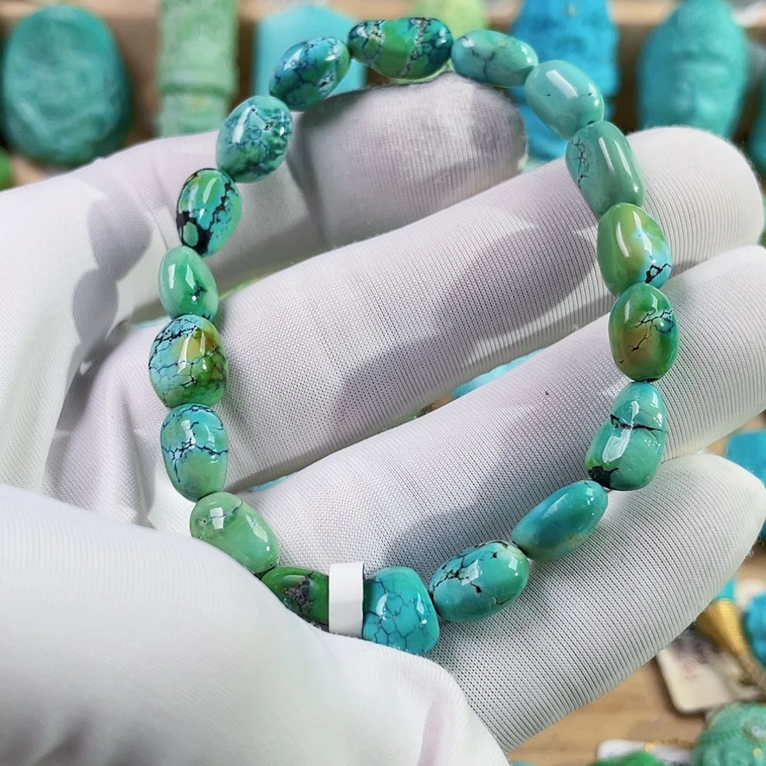 绿松石未镶嵌珠宝奇石7mm