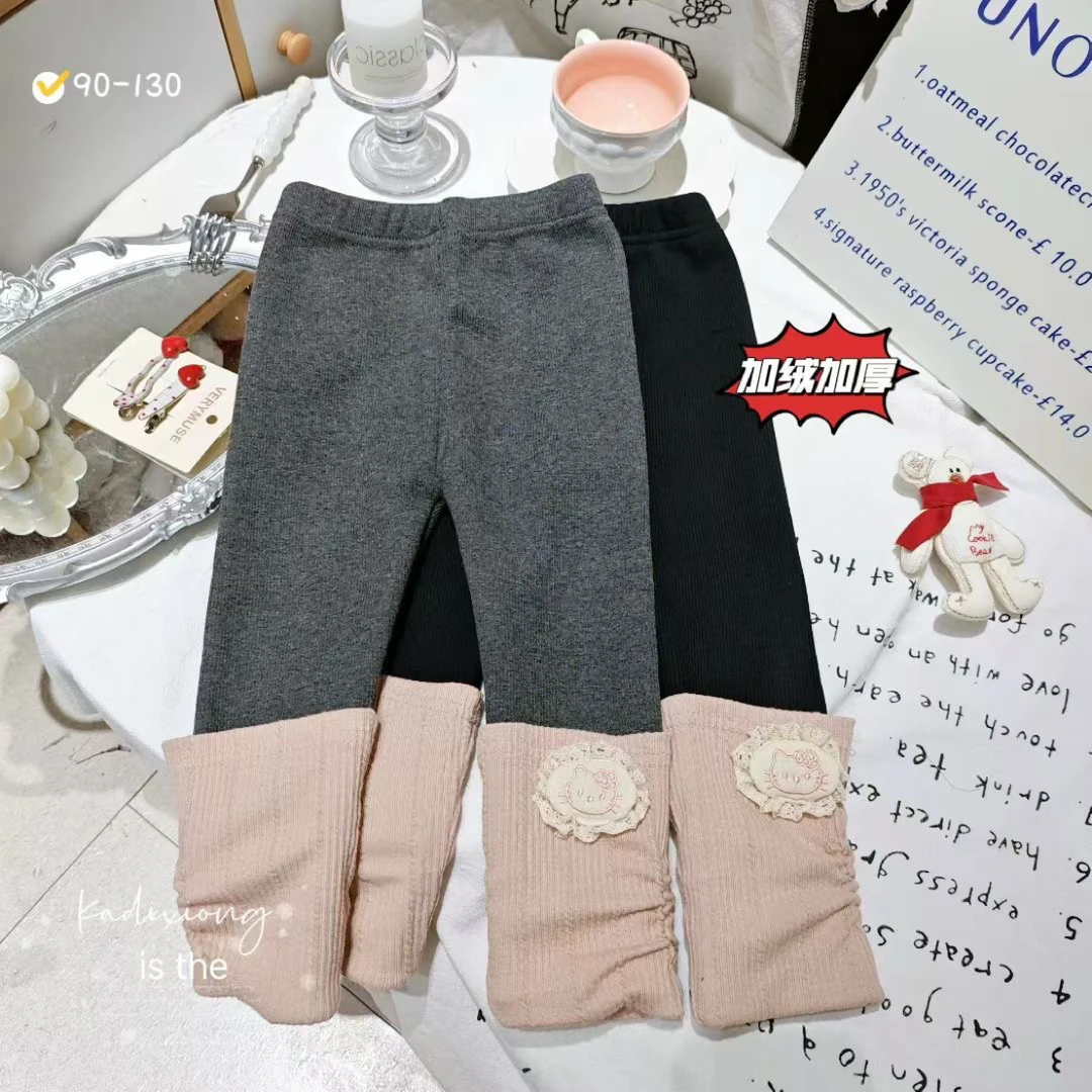 冬款加绒加厚打底裤