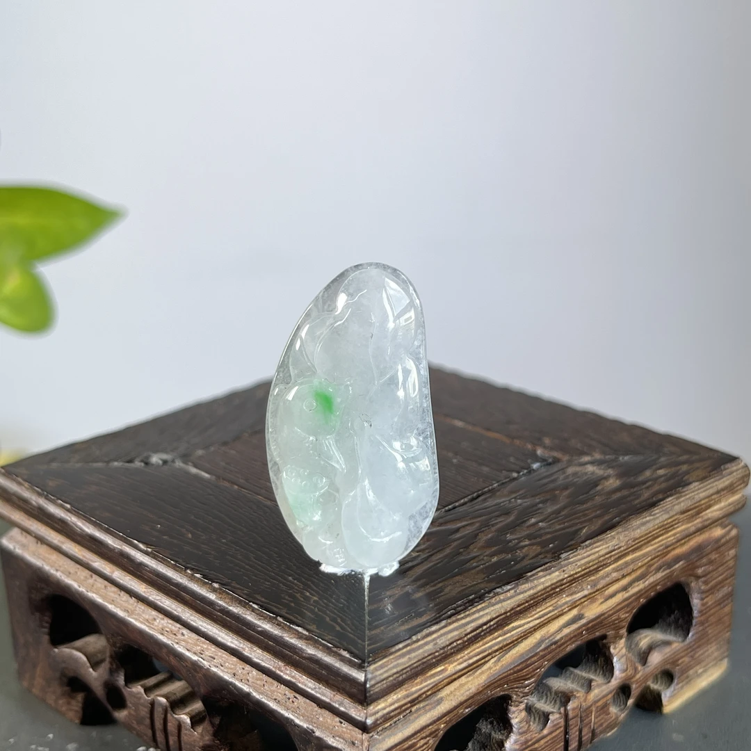 JXZC08-58 天然缅甸A货翡翠 年年有余