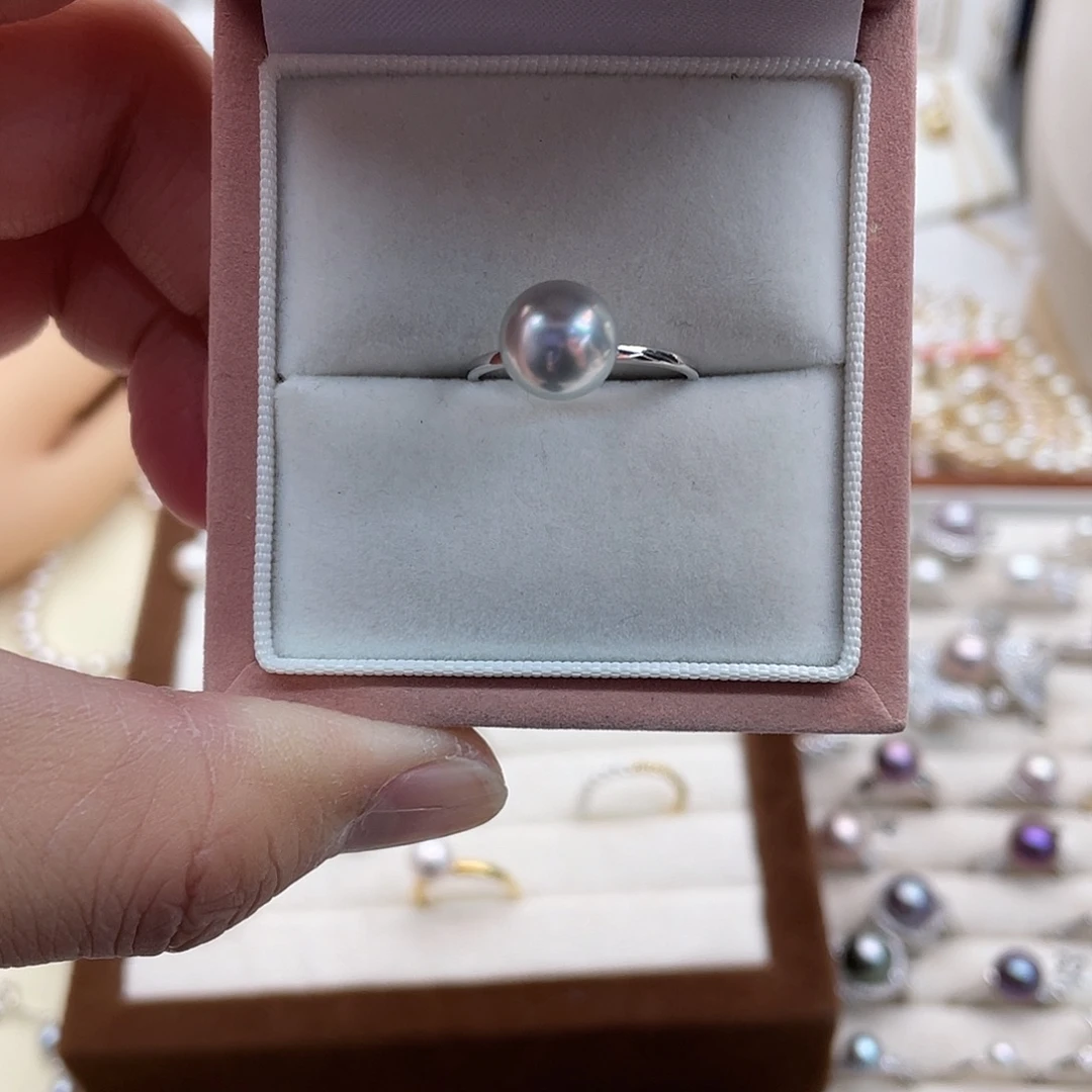 戒指海水珍珠18K金镶嵌