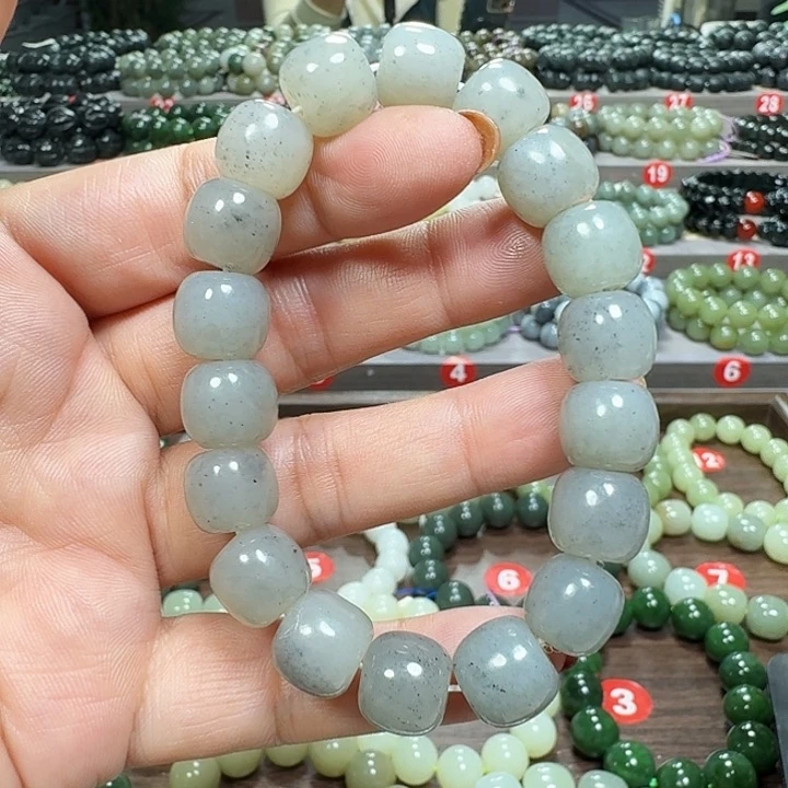 未镶嵌手链和田玉新疆青花老型卡12