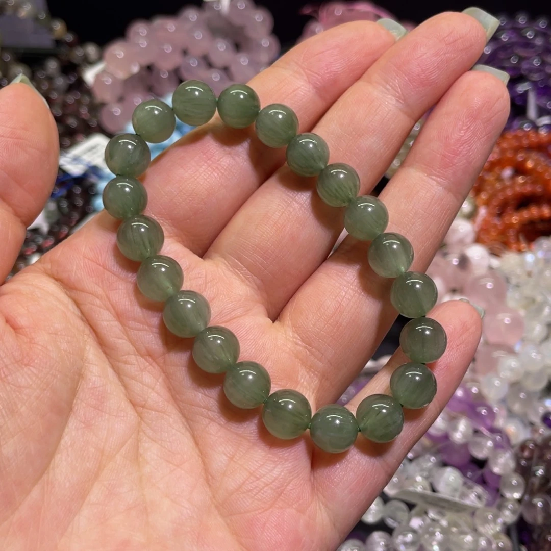 ⁎***⁎未镶嵌手链水晶绿兔毛