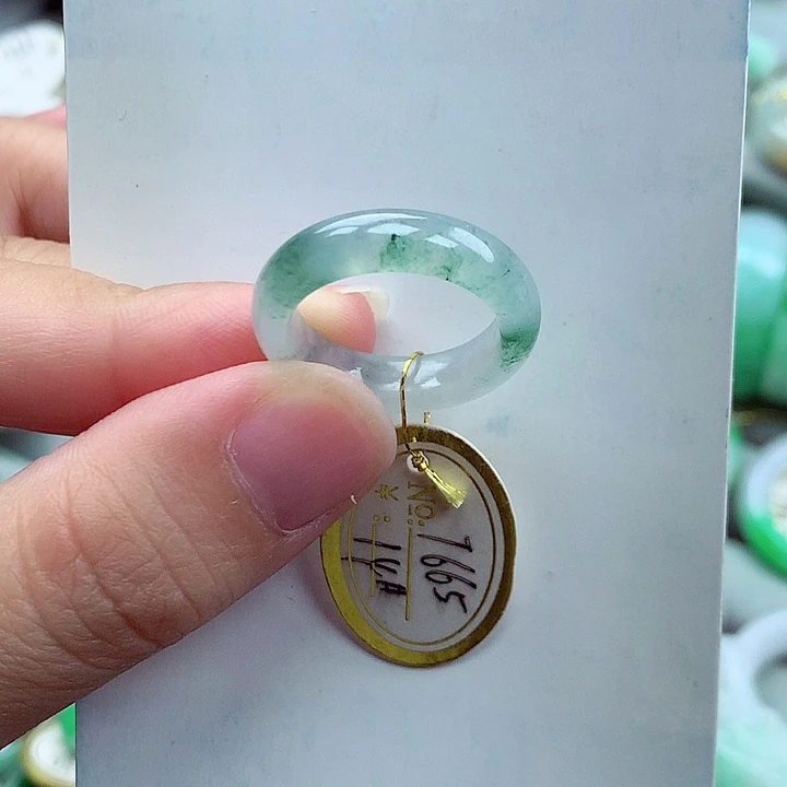 翡翠未镶嵌戒指14号