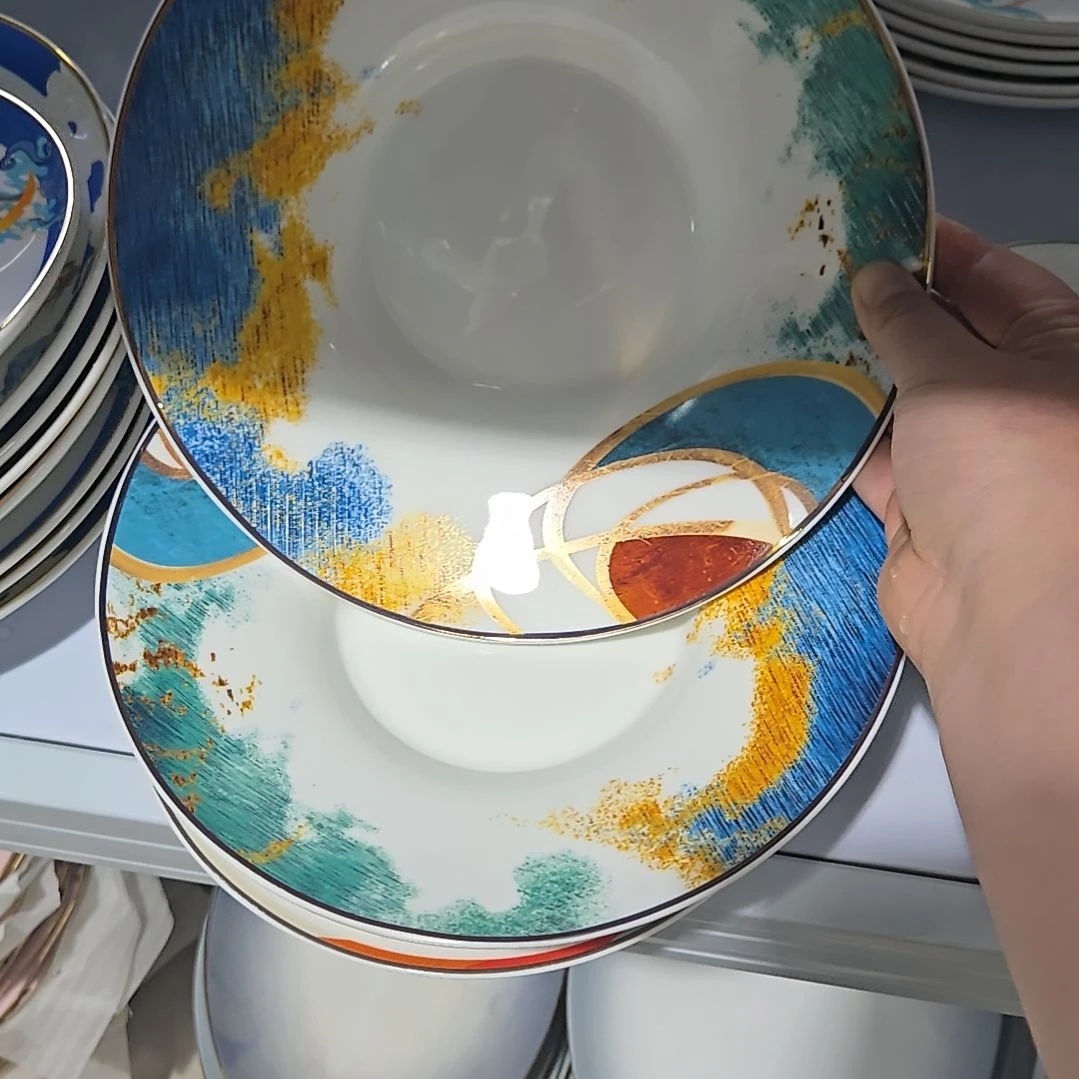 碗微瑕奥维8.5寸2个深盘666666