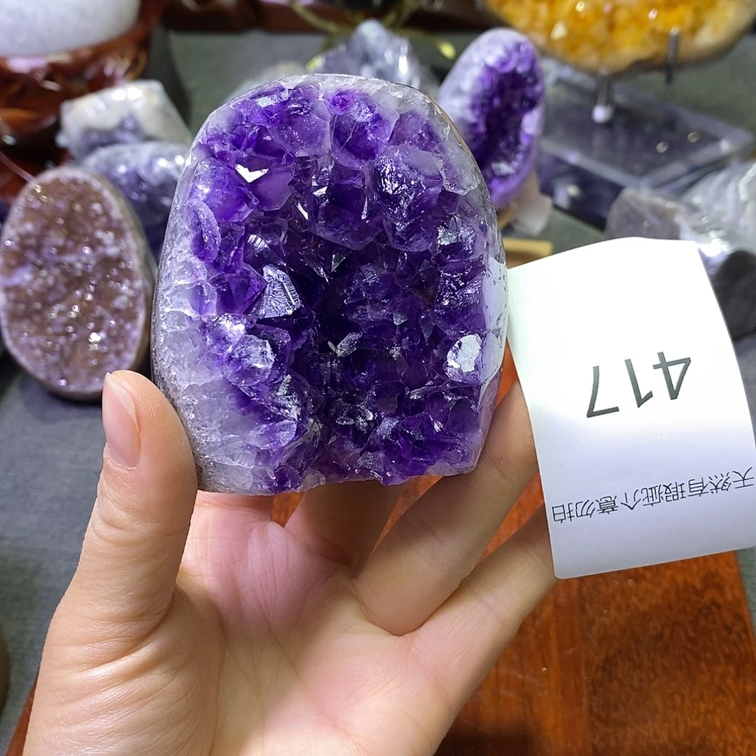 紫晶珠宝半成品未镶嵌