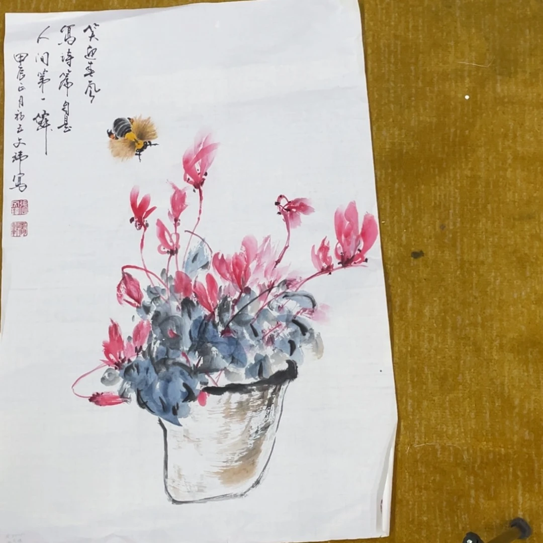 国画山***去张为纬老师作品5555