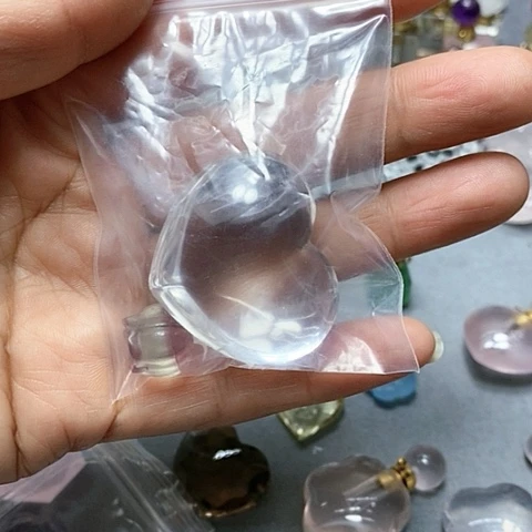 未镶嵌珠宝半成品水晶小**贝水晶