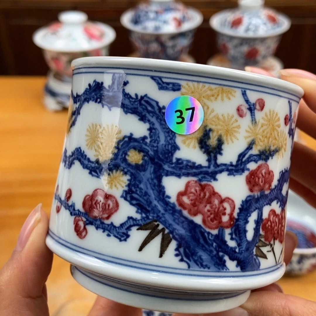 手绘现代茶具非古董