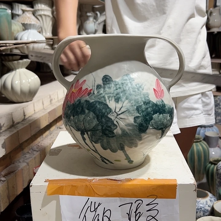 景德镇陶瓷花瓶微瑕介意勿拍