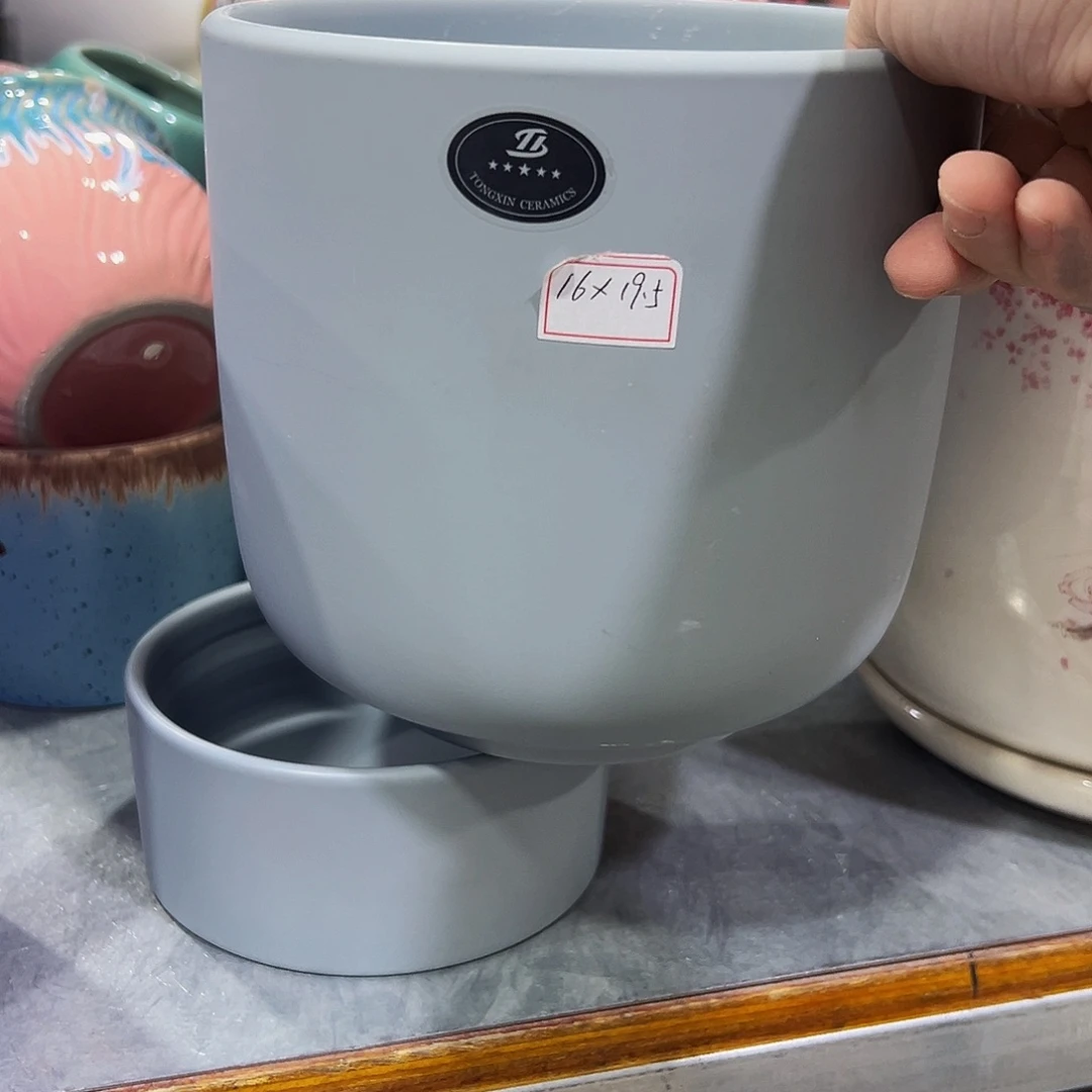 外贸尾单陶瓷花盆凑单10米包邮