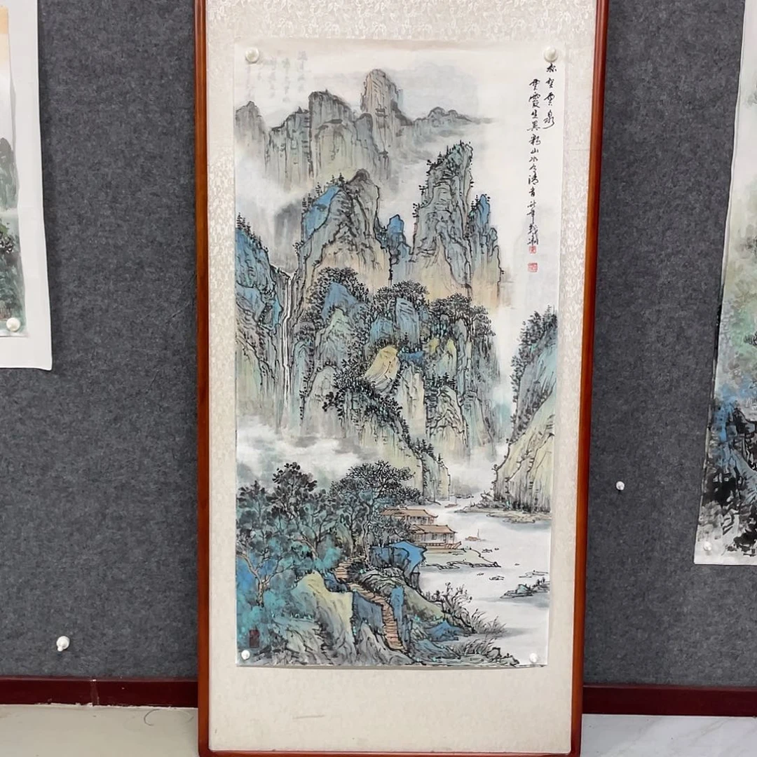 国画四尺画芯138.69画芯 不带框
