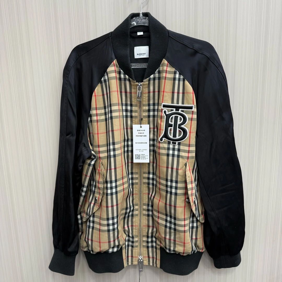99新 BURBERRY/博柏利 经典格纹梭织外套 尺码 48 10185
