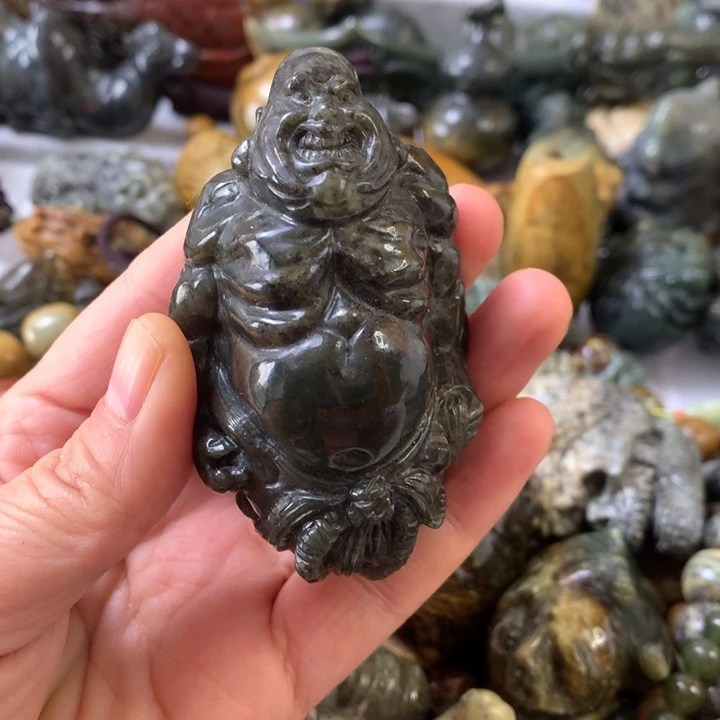 未镶嵌岫岩河磨玉（透闪石质玉）挂件