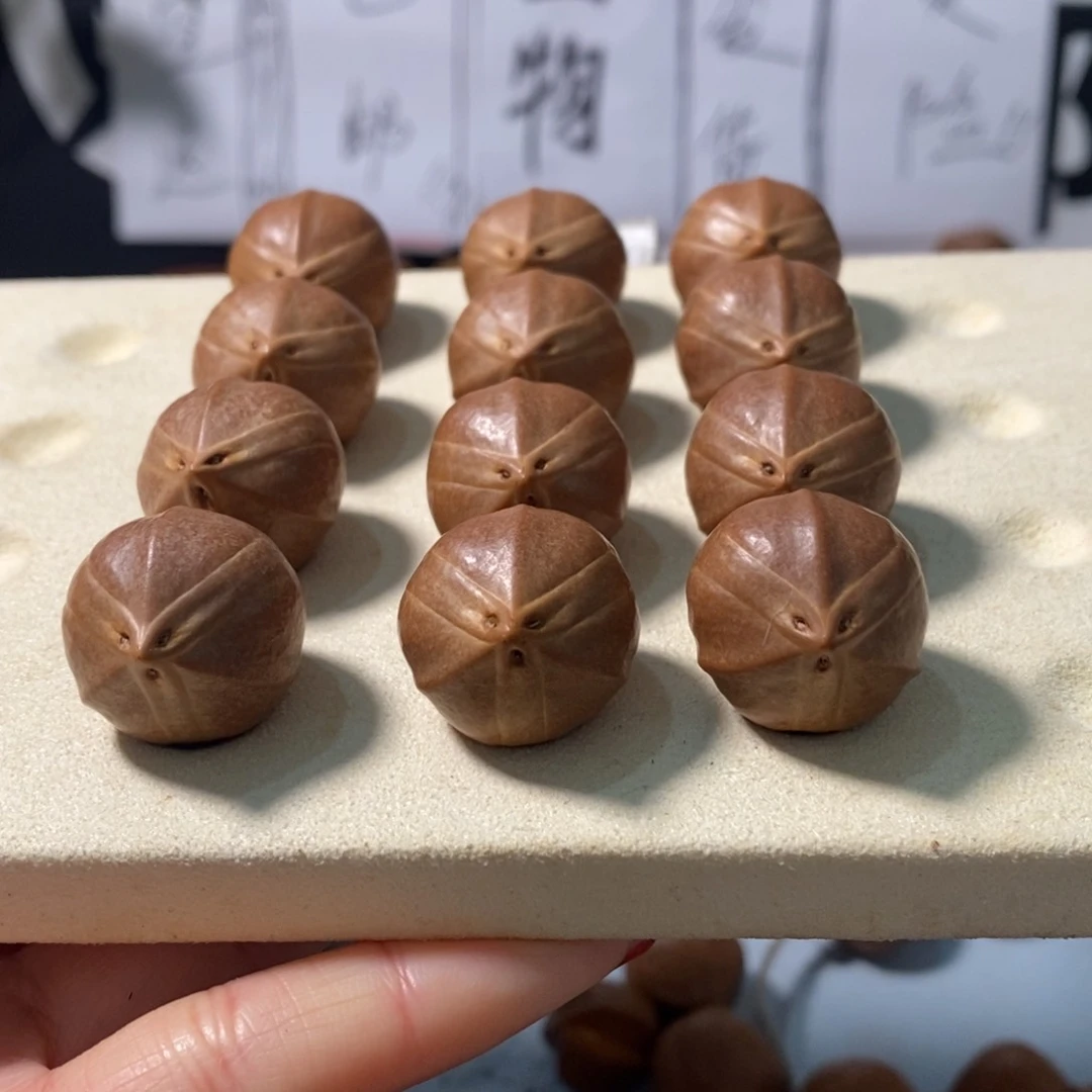 橄榄核手串中****师2202精品蒜头铁核11+1颗+鬼脸