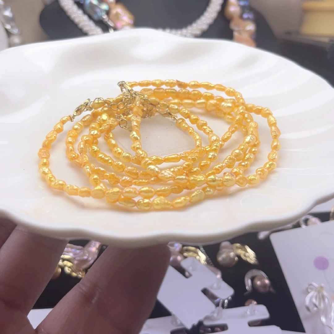 未镶嵌项链淡水珍珠【纯恬】多样性发货