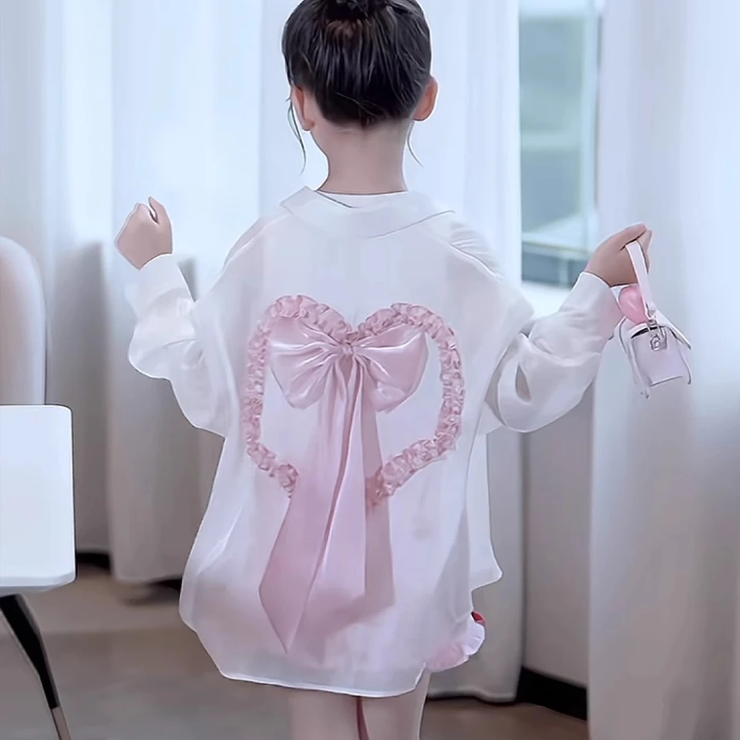 女童防晒衣夏季薄款2025新款儿童大童防紫外线衬衫外套女孩空调服