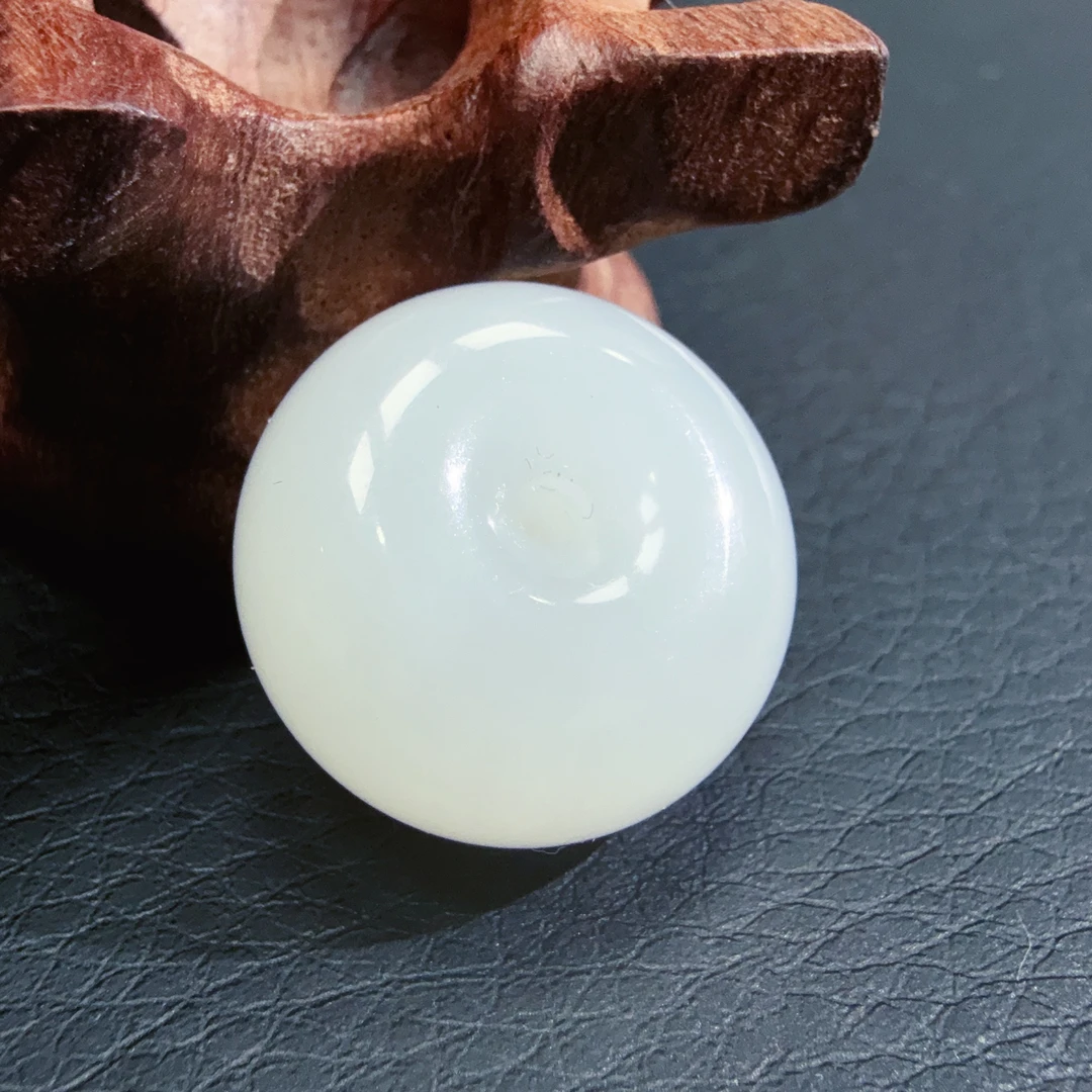 【伟伟鉴定】和田玉 青海 白玉 平安扣吊坠 19×10 厚实饱满经典百搭