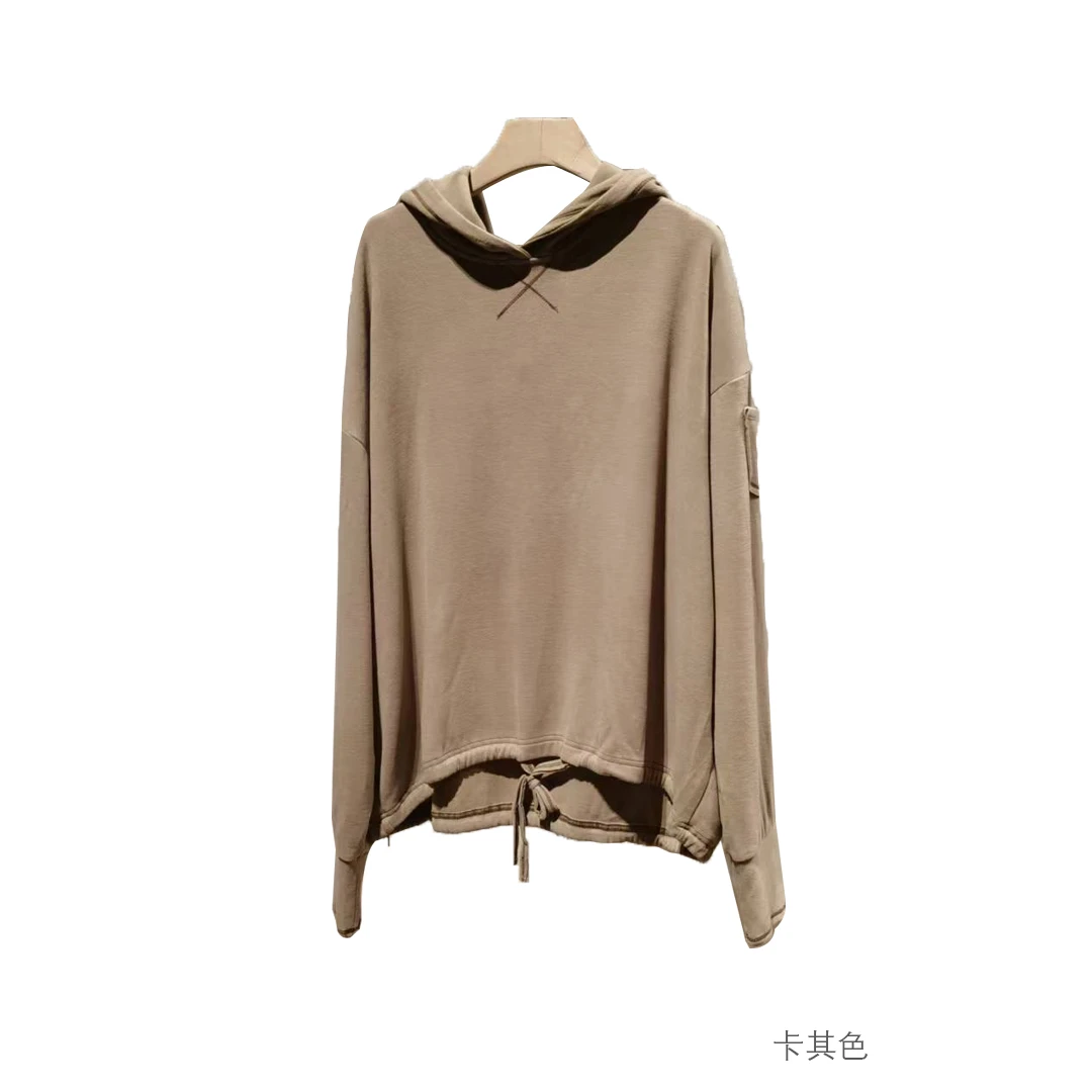 布衣分享 250822 原创设计秋冬复古云朵混纺高品戴帽卫衣