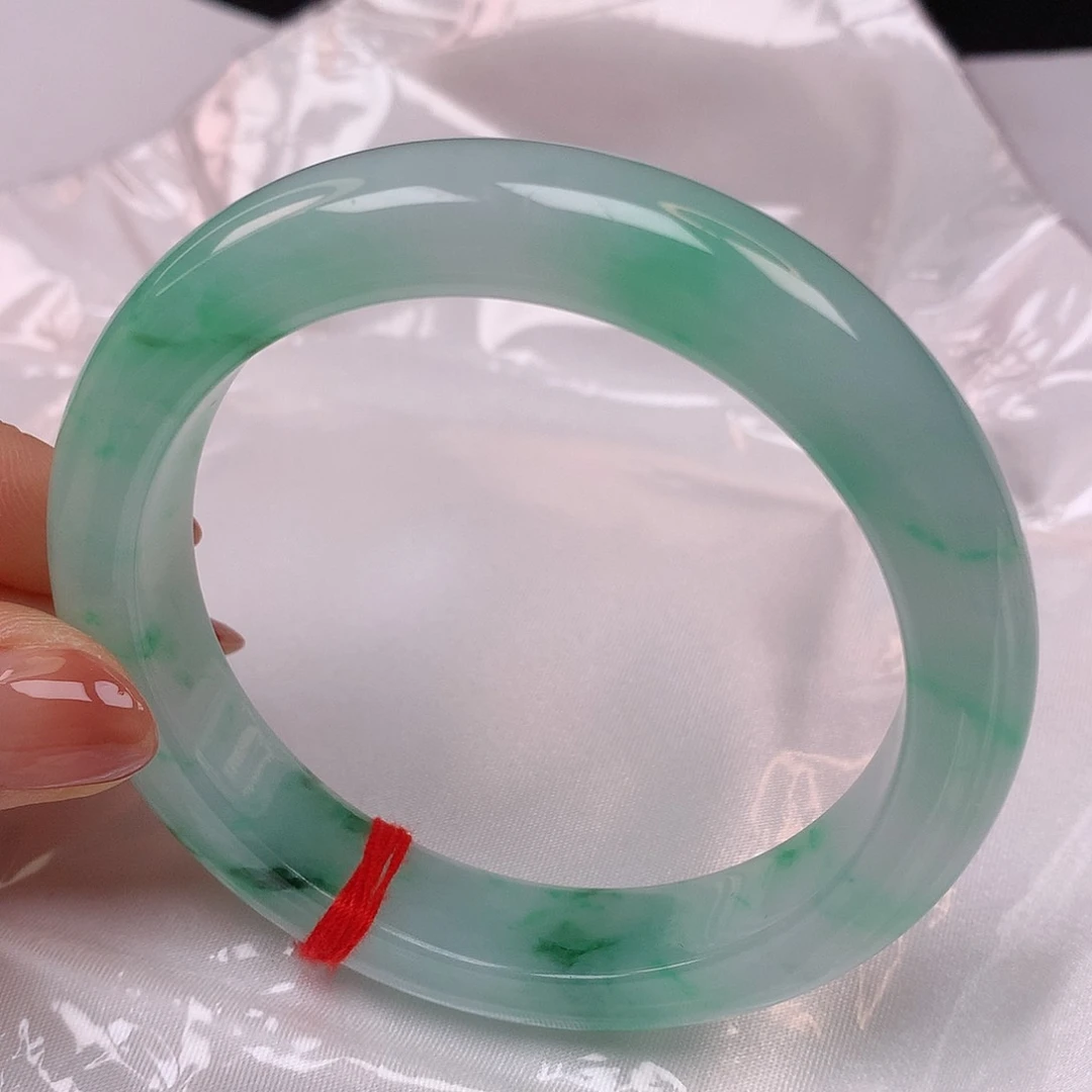 【闪购商品】翡翠手镯未镶嵌紫*兰02 56翡翠手镯