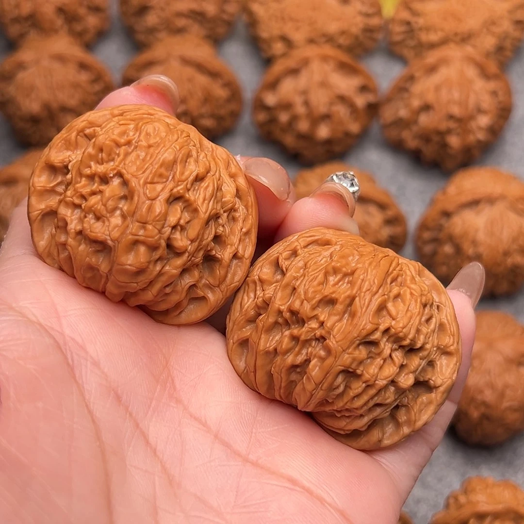 把件文玩核桃精品磨盘狮子头42全品毕业款