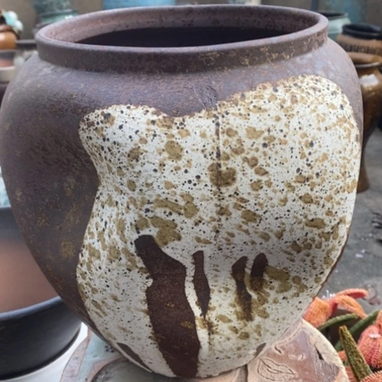 【闪购商品】紫砂花盆高约28口20手工