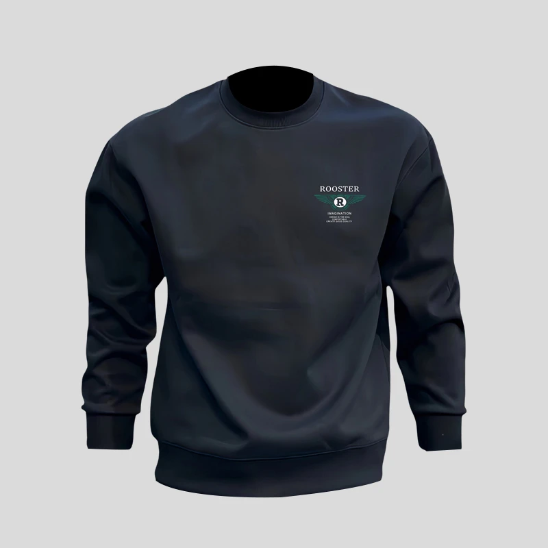 ohmmayby美式潮牌卫衣男宽松圆领秋冬时尚轻奢上衣休闲长袖打底衫