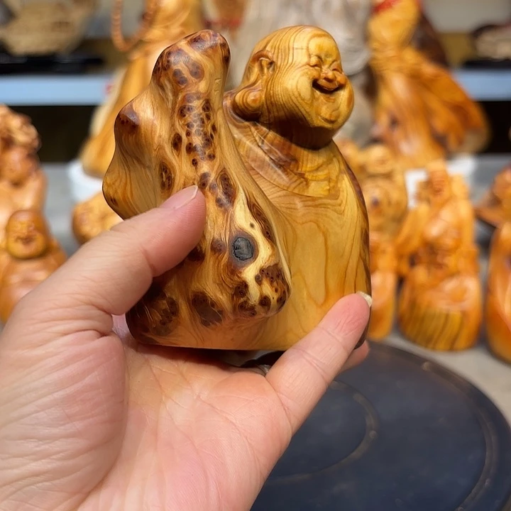 柏木太行崖柏弥勒佛留疤