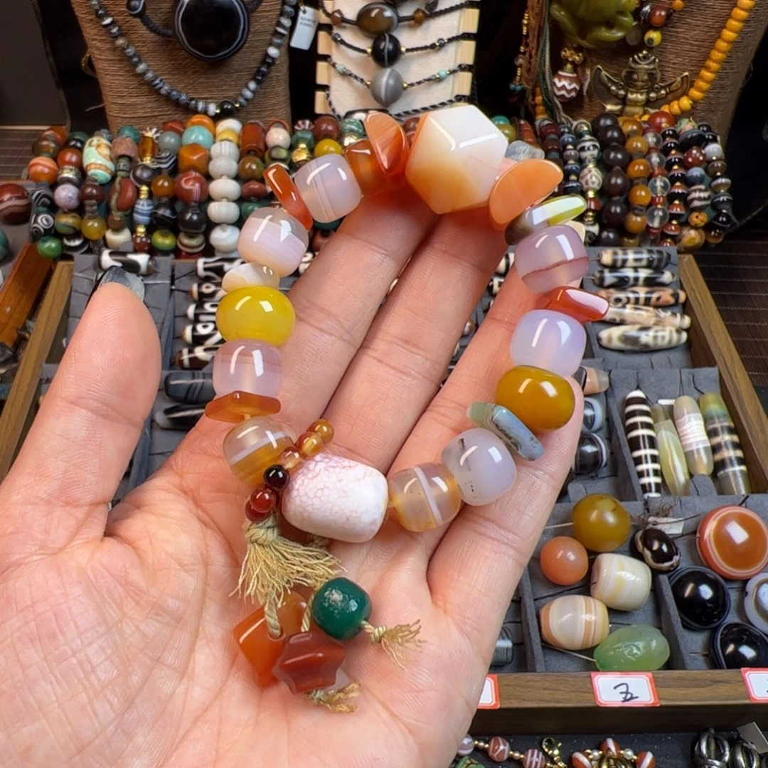 玛瑙/玉髓未镶嵌手链