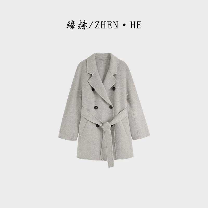 臻赫/ZHEN·HE 秋季新款 女士短款羊毛大衣2025秋