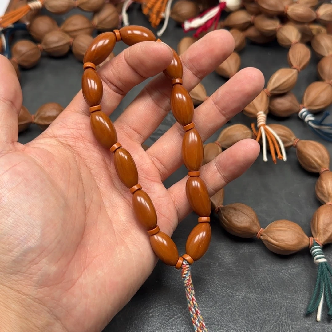 手串橄榄核抛光款油核1.1尺寸，裸串一条