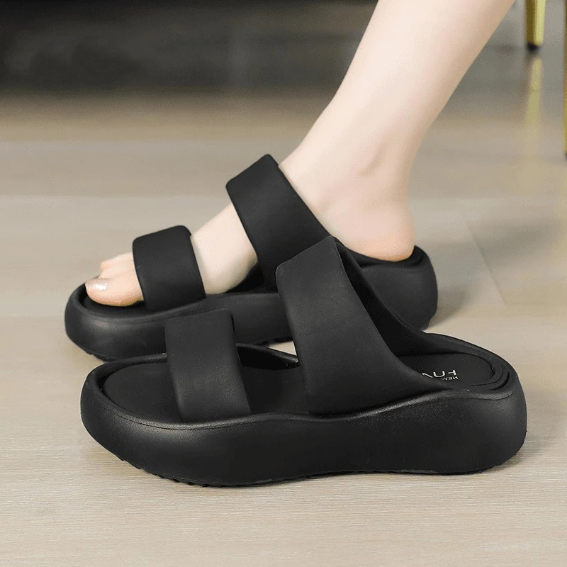 eva高级感拖鞋女夏季外穿时尚厚底增高防滑跨境运动网红休闲高跟