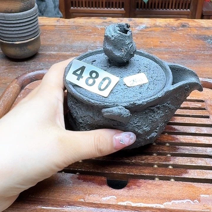 纯手工制作粗陶茶具