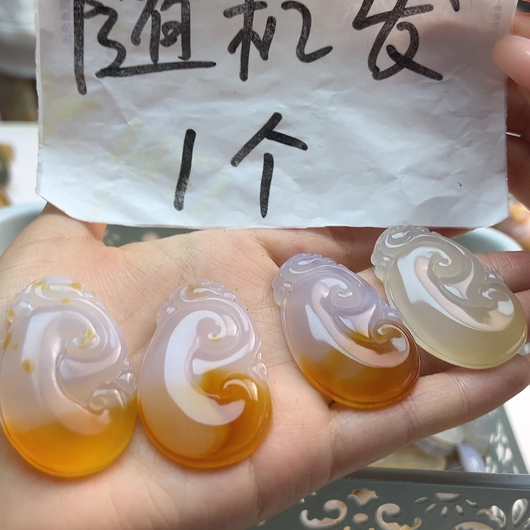 玛瑙/玉髓未镶嵌项链