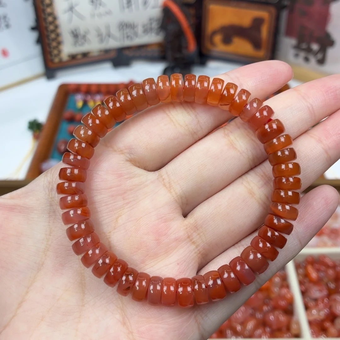南红玛瑙未镶嵌配饰南红药片手串