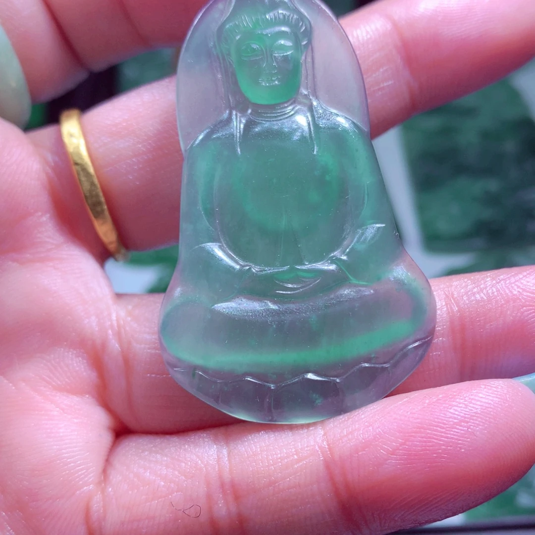 定制翡翠未镶嵌天然缅甸翡翠A货毛货挂件