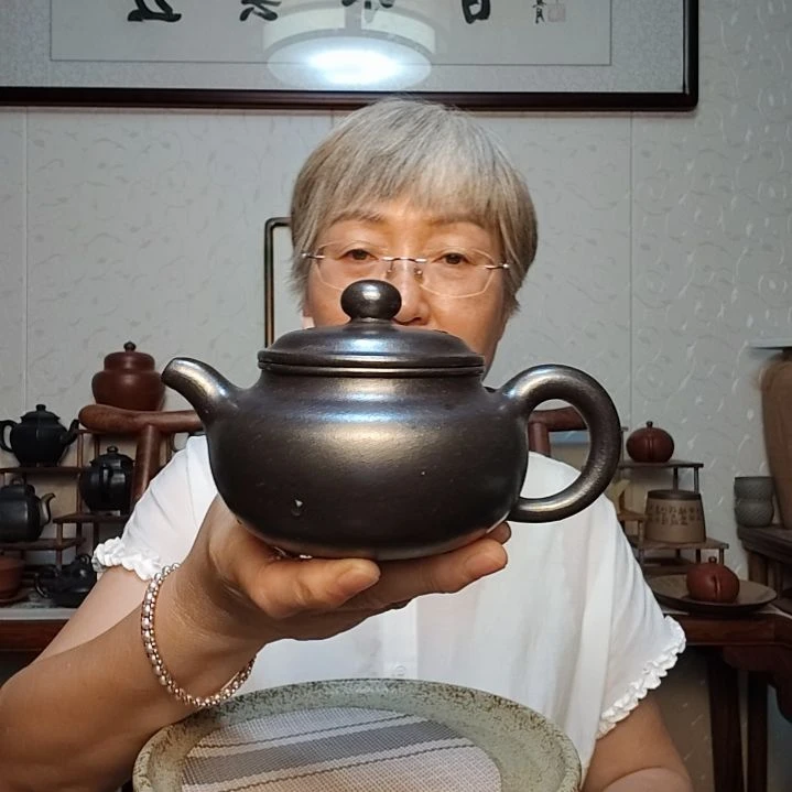 茶壶紫砂用****7石黄仿古360毫升左右