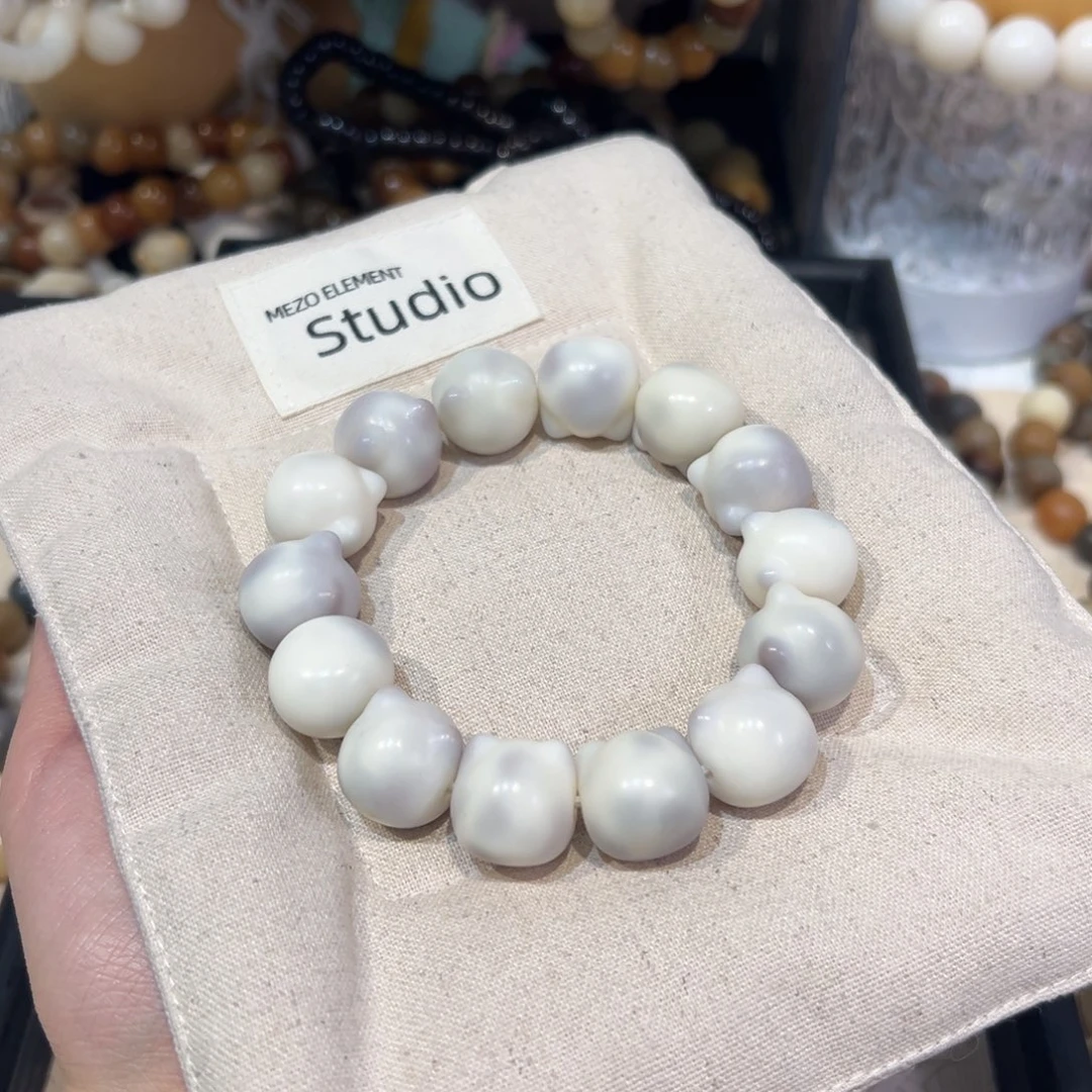 菩提根/象牙果吊坠奶酪猫猫头卡17.5微瑕