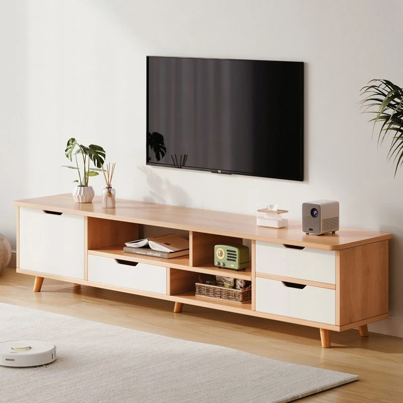 电视柜小户型现代简约卧室客厅家用北欧实木腿茶几电客厅电视柜家