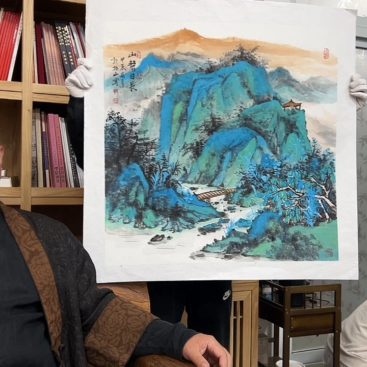 国画郭林山国画作画原作山水