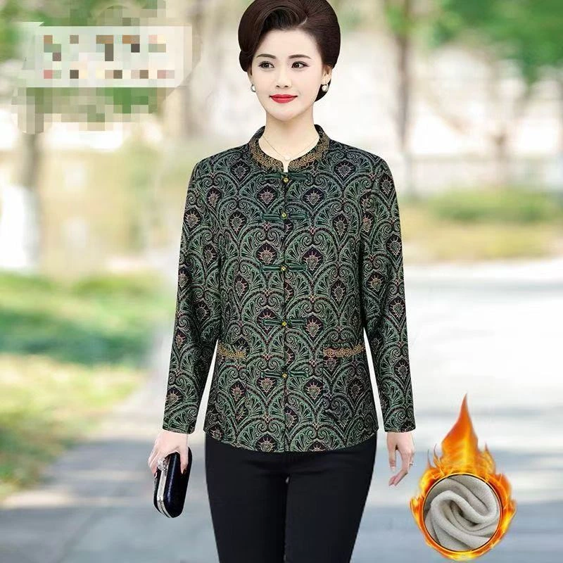 P0-8711上衣气质时尚休闲百搭中国风妈妈装